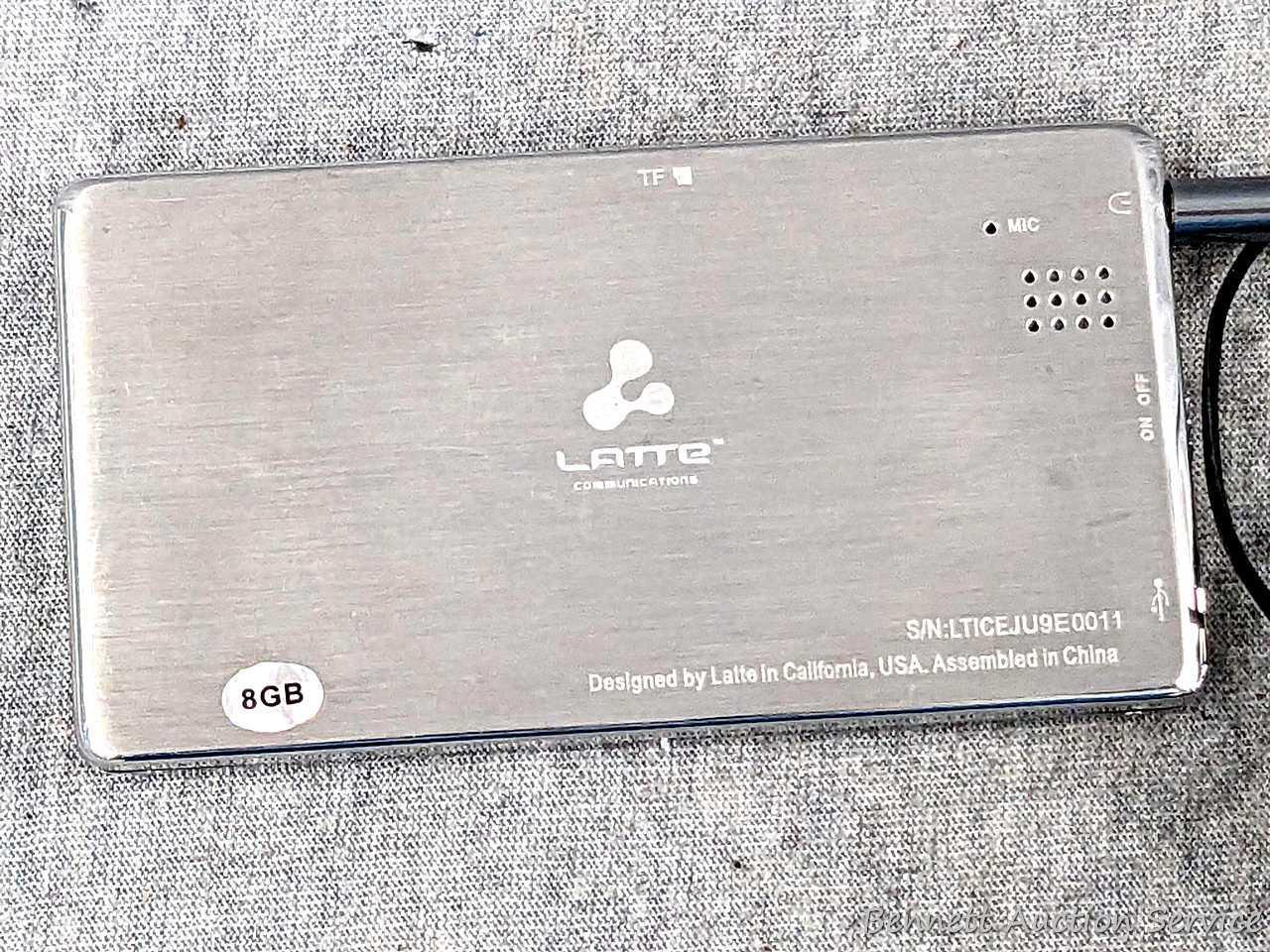 Latte Ice mp3 Player 8GB: Built-in FM Transmitter; Belkin FM Transmitter, and WECC wireless speaker.