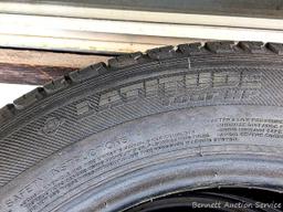 Set of 4 Michelin Latitude Tour HP tires are marked 255 / 55R18. Some weather checking noted in