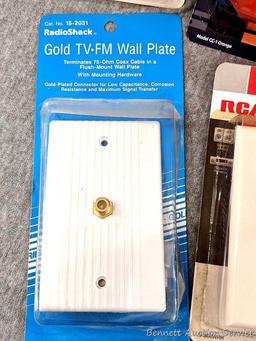 Recordable CDs, CD Holder, Cord connect, speaker and tv wall mount plates.