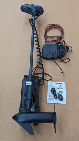 Minn Kota Powerdrive 12v trolling motor has 45 lbs of thrust. Comes with Minn Kota Co Pilot remotes