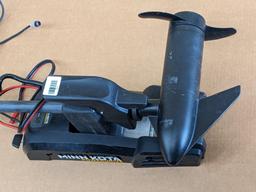 Minn Kota Powerdrive 12v trolling motor has 45 lbs of thrust. Comes with Minn Kota Co Pilot remotes