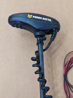 Minn Kota Powerdrive 12v trolling motor has 45 lbs of thrust. Comes with Minn Kota Co Pilot remotes