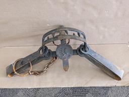 Highland Fur Company No. 15 bear trap is nearly 3' long and has a 2' chain