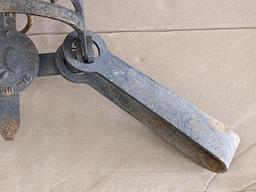 Highland Fur Company No. 15 bear trap is nearly 3' long and has a 2' chain