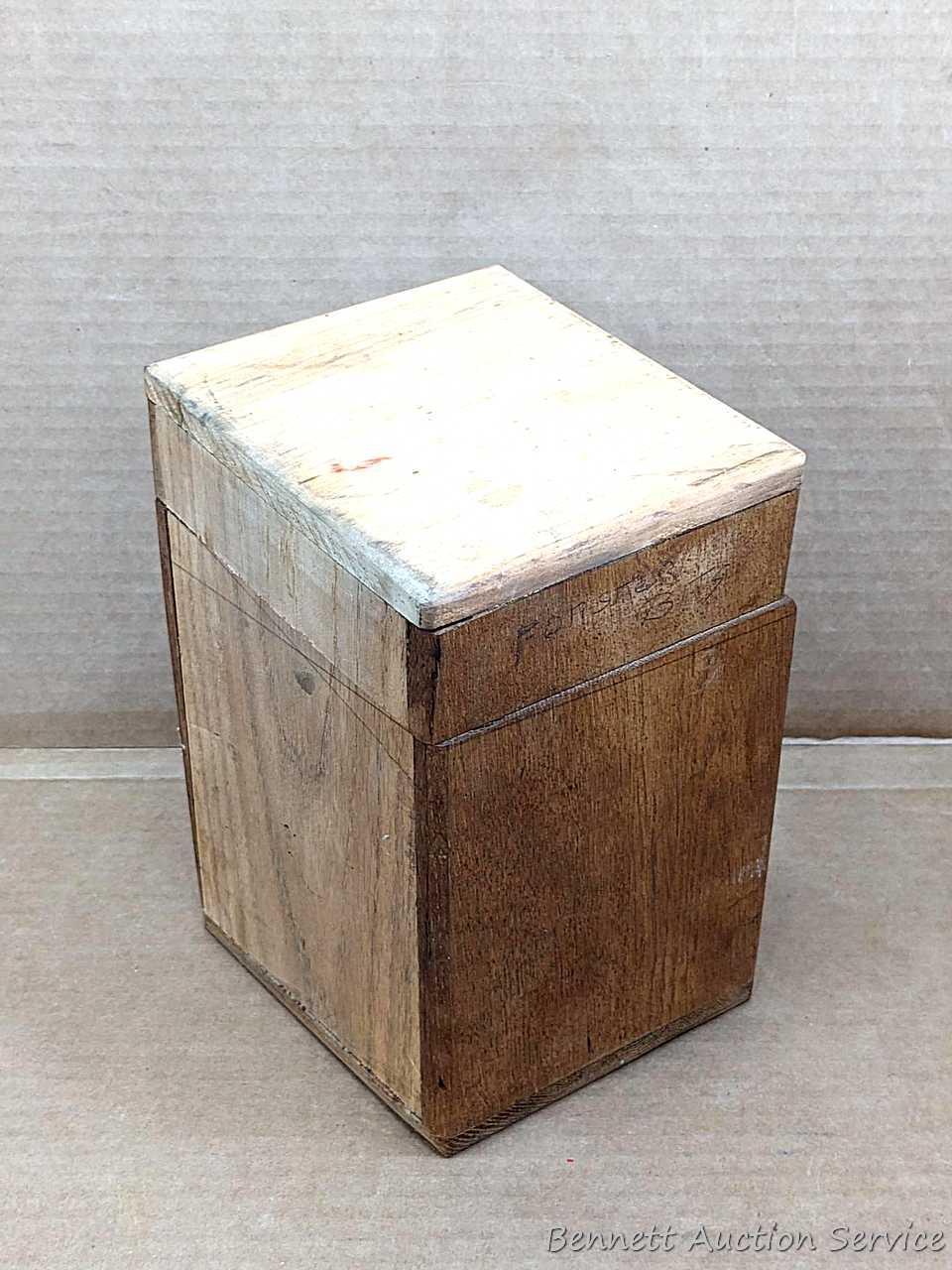 Tool organizer boxes for router, hole saws, disc sander, more. Largest about 10-1/2" x 8" x 8".