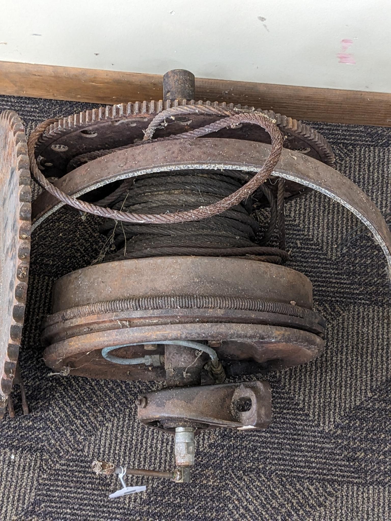 Most or all of a Jammer winch as found on log skidding tractors and crawlers. Come to the open house