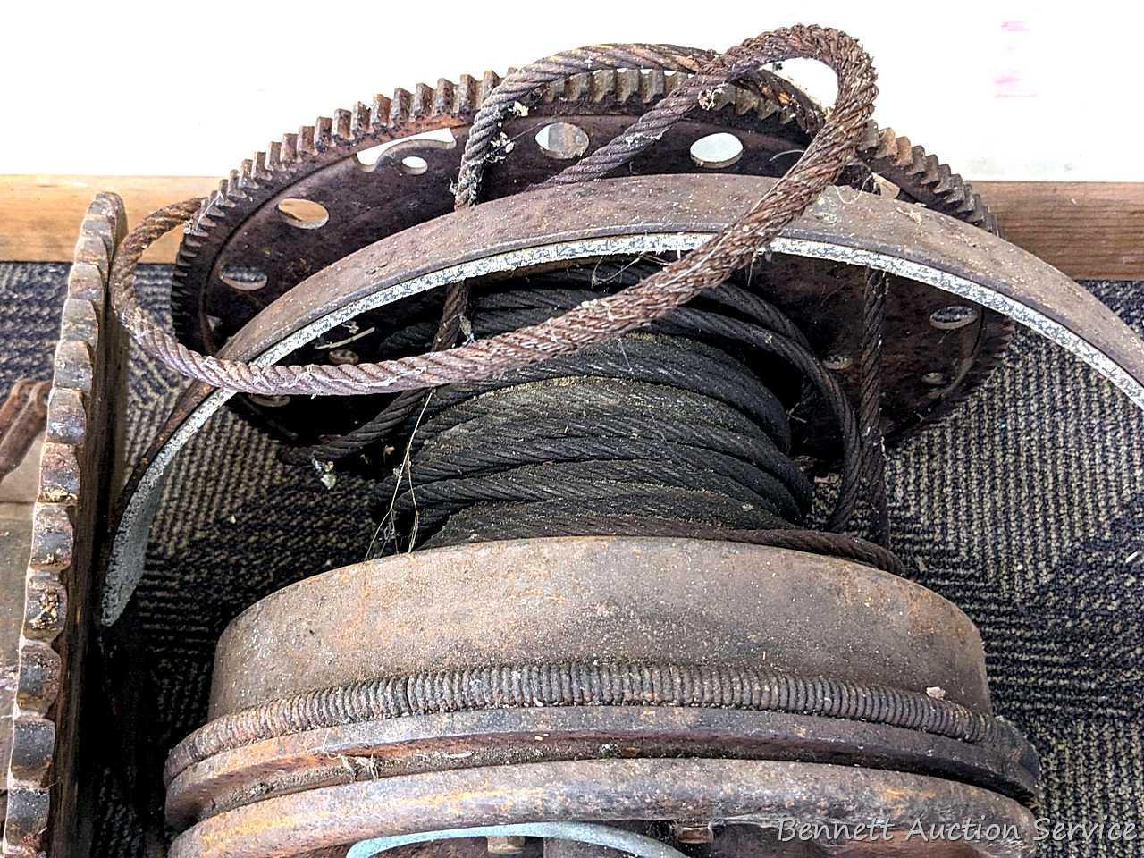 Most or all of a Jammer winch as found on log skidding tractors and crawlers. Come to the open house