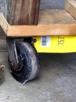 4 ft cart with heavy swiveling casters is perfect for moving your heavy things.