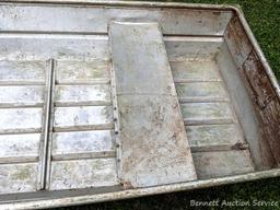 10' aluminum jon boat is in good condition with some silicone repairs.