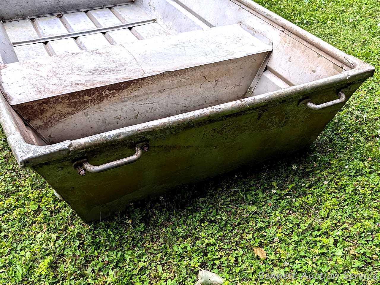 10' aluminum jon boat is in good condition with some silicone repairs.