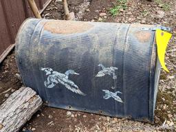 Nice big mailbox measures 2' x 11" wide x 15" high.