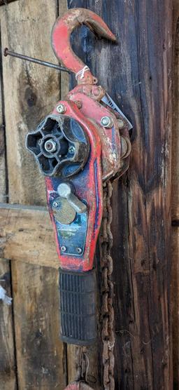 3/4 ton chain hoist or puller is 16".