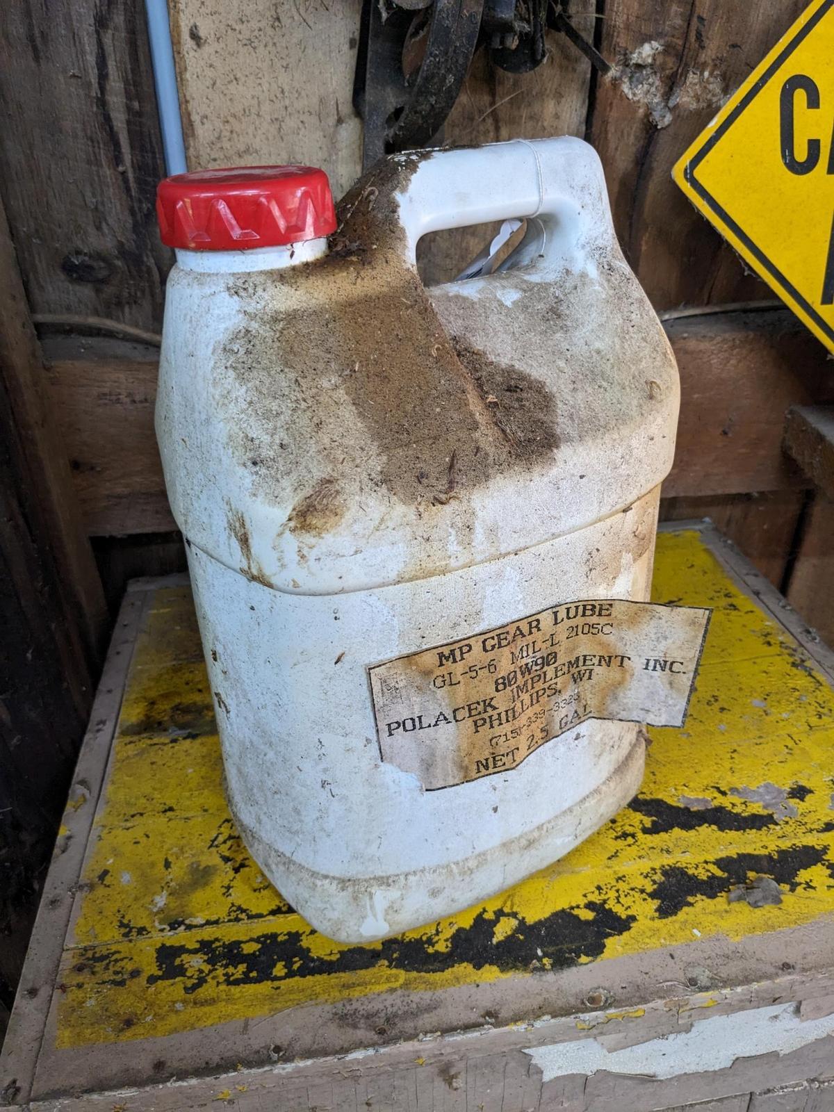 No shipping. About 2-1/2 gallons 80W90 MP gear lube, GL-5-6 mil-l 2105C.