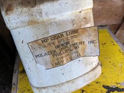 No shipping. About 2-1/2 gallons 80W90 MP gear lube, GL-5-6 mil-l 2105C.