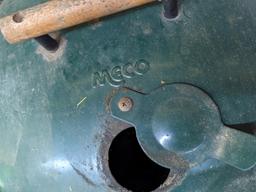Meco tailgate grill is about 1-1/2' across.