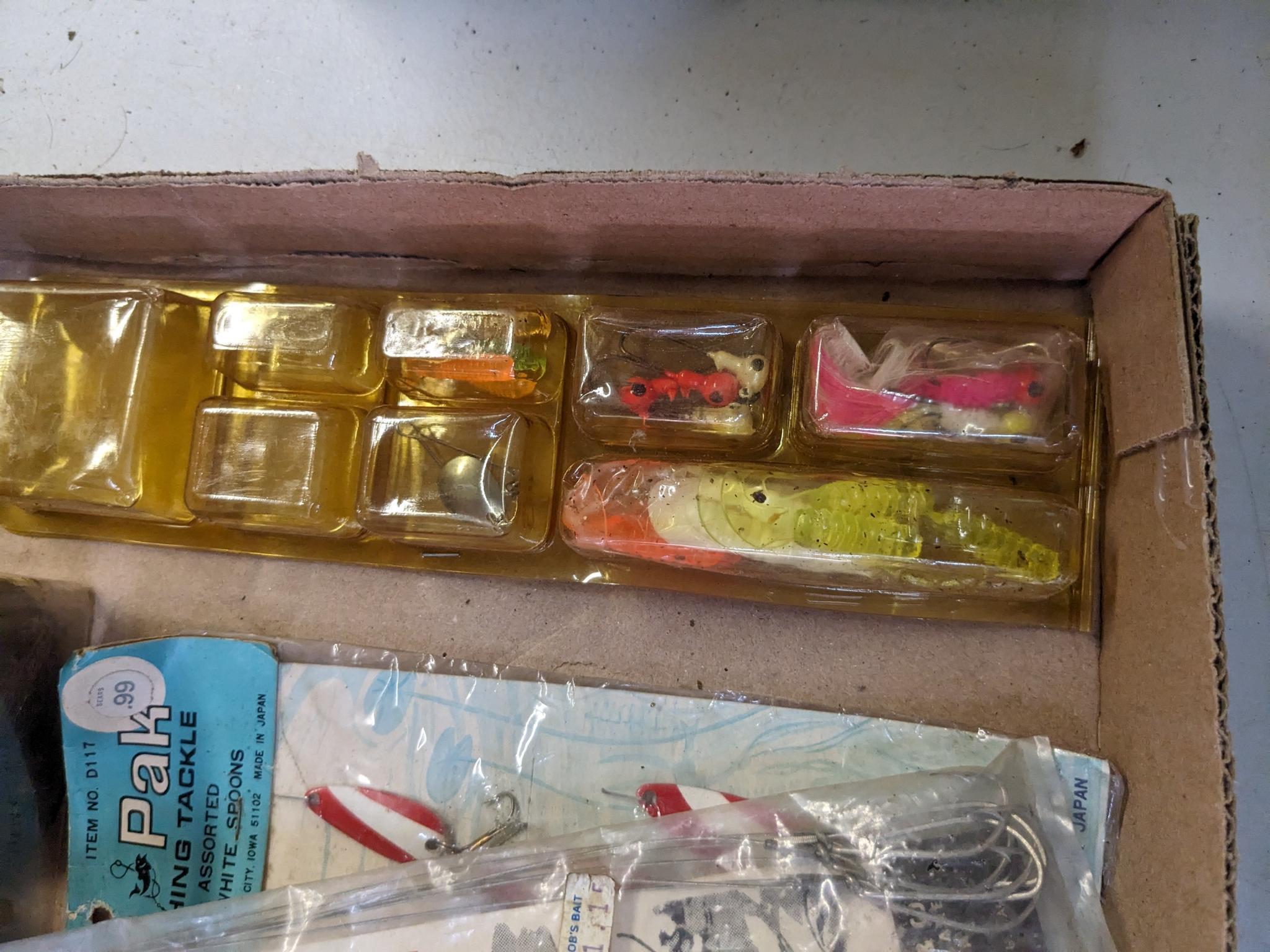 Fishing lures, jig heads, Vip-R Tail, more.