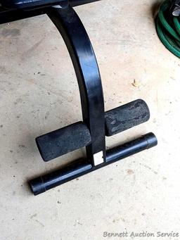 Body by Jake Ab & Back Plus workout machine; measures 34" x 28" x 39" overall.