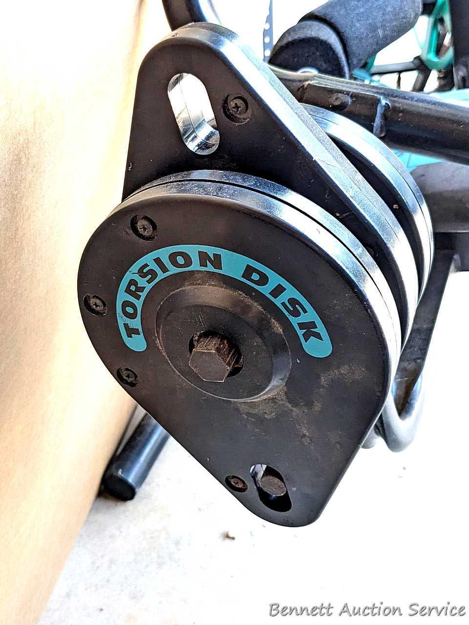 Body by Jake Ab & Back Plus workout machine; measures 34" x 28" x 39" overall.