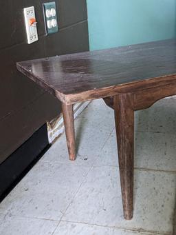 Mid Century Modern coffee table measures 47" x 18" x 15" high.