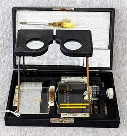 Vintage Austin Photo Interpret-O-Meter with original box, manual, and screwdriver. Mfg. by