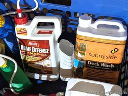 Sunnyside Deck Wash (one mostly full one mostly empty), Round Up, Car Wash, RainX Spot Free Rinse,
