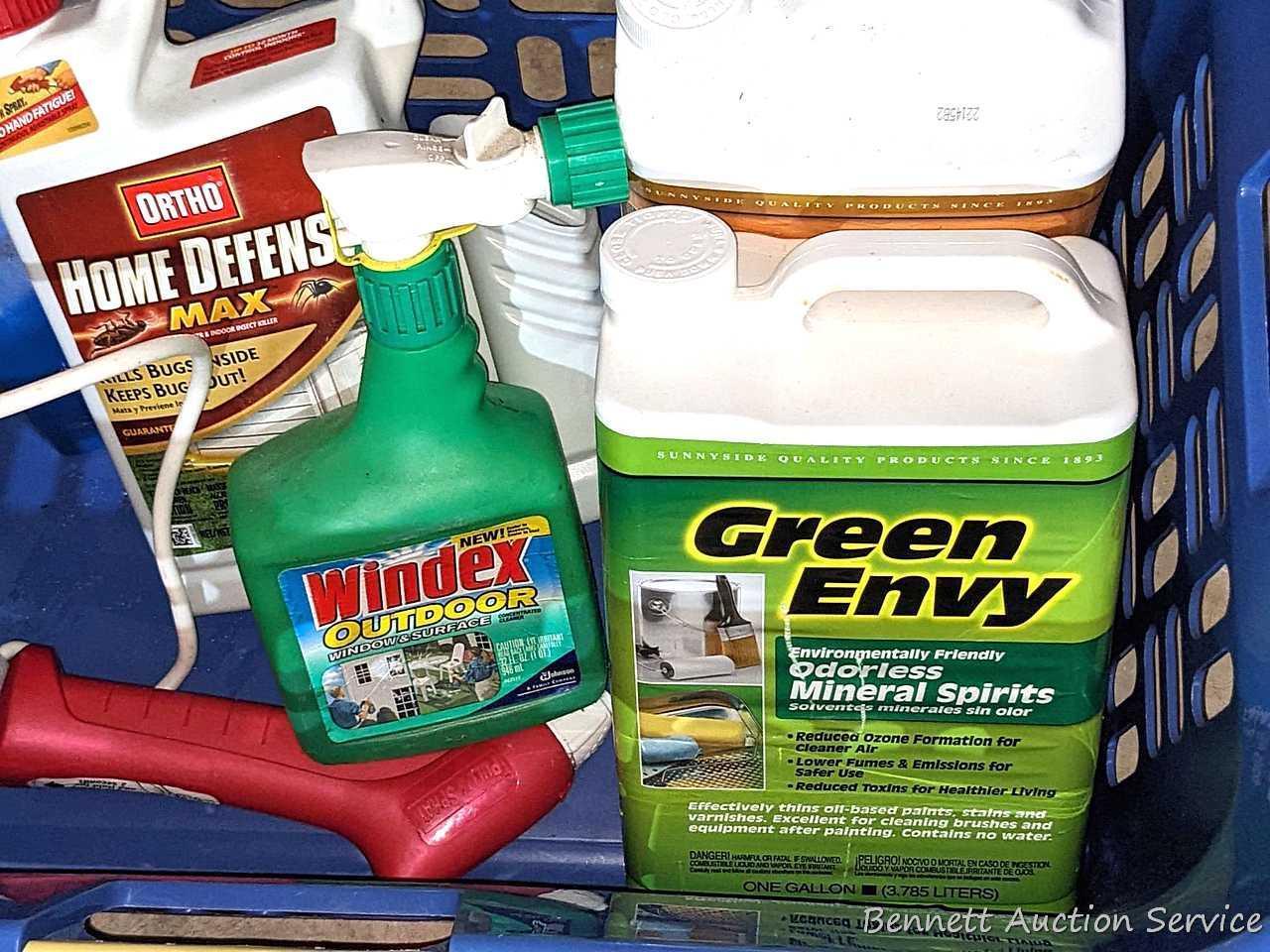 Sunnyside Deck Wash (one mostly full one mostly empty), Round Up, Car Wash, RainX Spot Free Rinse,