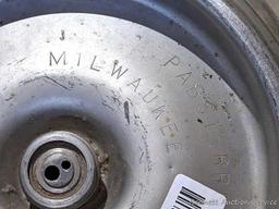 Pabst beer keg is about 13" x 16".