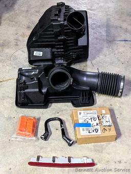Seller notes 2020 Chevy STD Silverado air cleaner, also has cab light and more.