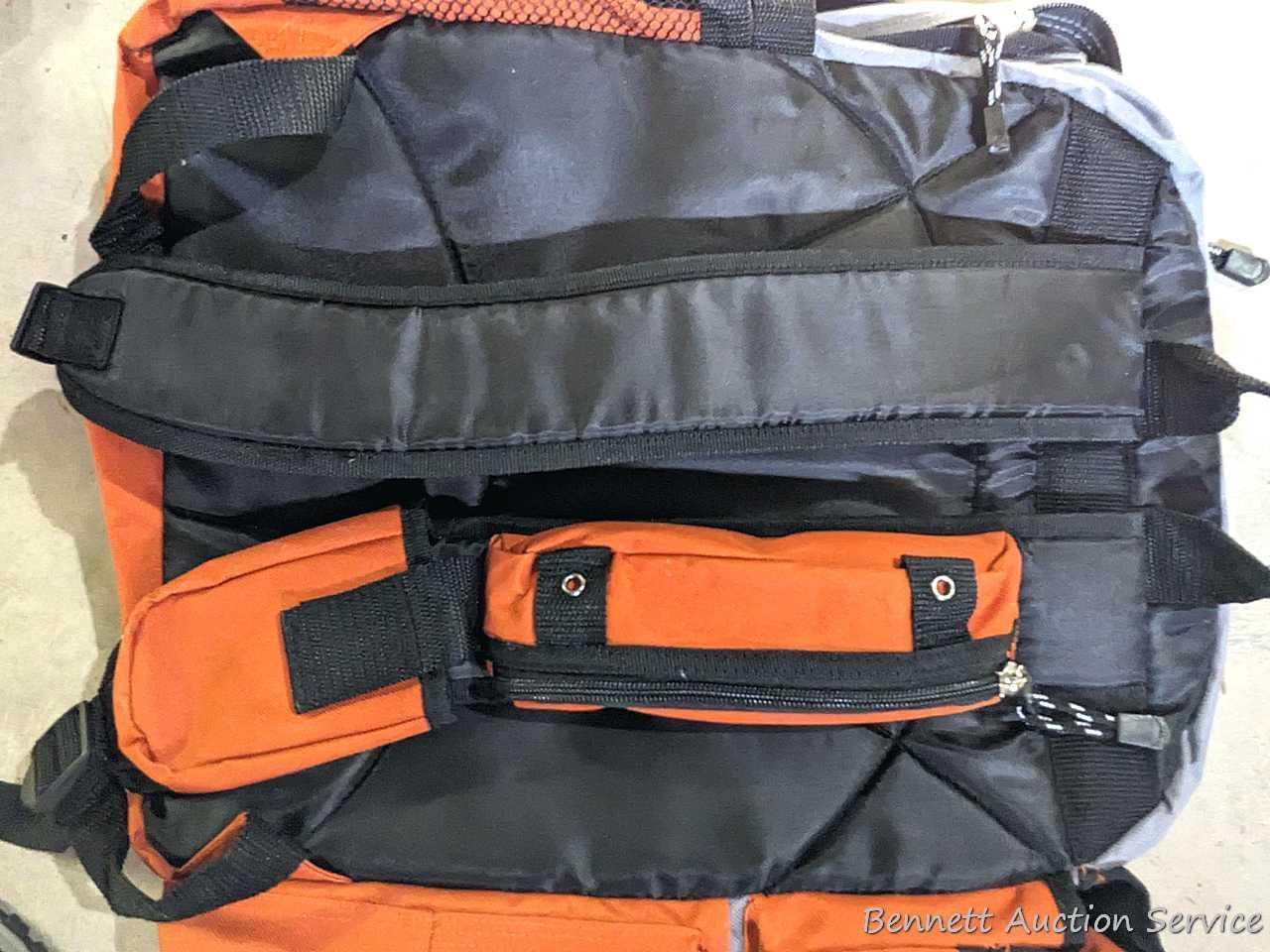 Nice Venture West hiking backpack is about 19" long and in good condition.