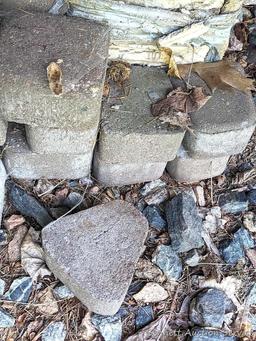 Pile of landscape pavers measures approx. 2' x 15" x 12".