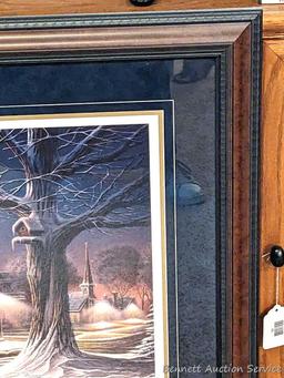Signed and numbered framed print by Terry Redlin entitled 'His First Homecoming' has Certificate of