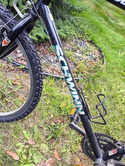 Schwinn Woodlands mountain bicycle is in good shape. Bike measures 23" from handle bar to seat. Nice