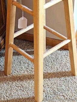 29" tall wooden stool is in good condition.