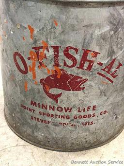 O-Fish-al minnow bucket from Point Sporting Goods Co., Stevens Point, Wis.