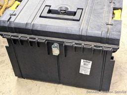 DeWalt ToughSystem stackable contractor-grade lockable tool box with gasketed lid and lift out tray