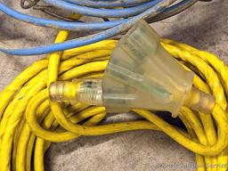 12 gauge triple feed extension cord is around 50'; other extension cord.
