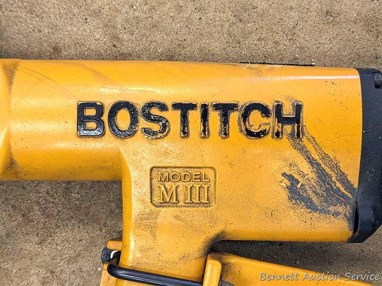 Bostitch Model MIII S4 pneumatic flooring nailer with trigger hammer.