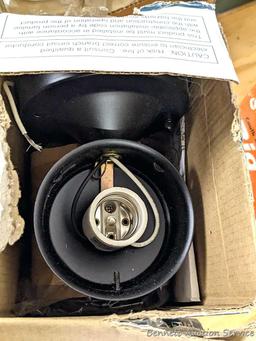 Halogen security lights; other light bulbs and fixtures.