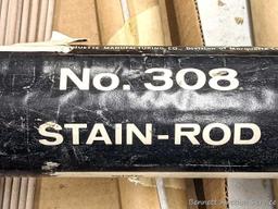 Medium and large air arc carbon cutting and gouging electrodes by Arcair and other. All 12" long,