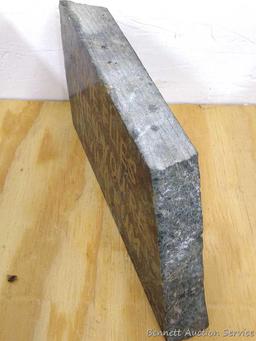 9" marble drinking sign reads Time Flies When You're Having Rum. In good condition.