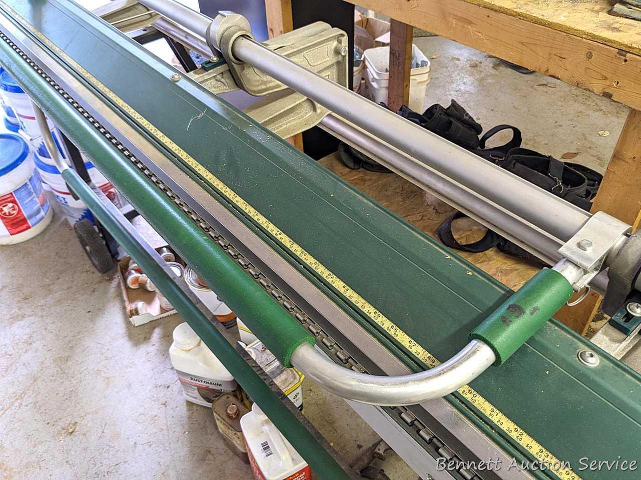 VanMark brand Mark II TrimMaster portable sheet metal brake is 10-1/2' long.