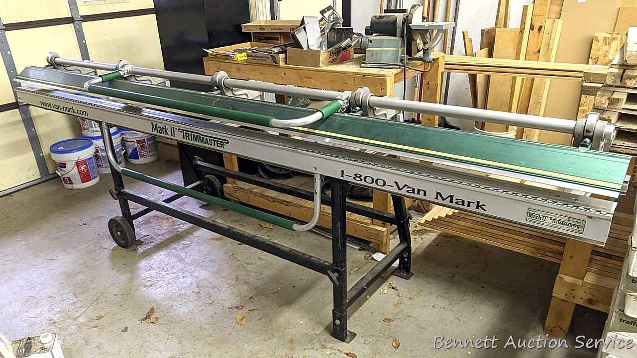 VanMark brand Mark II TrimMaster portable sheet metal brake is 10-1/2' long.