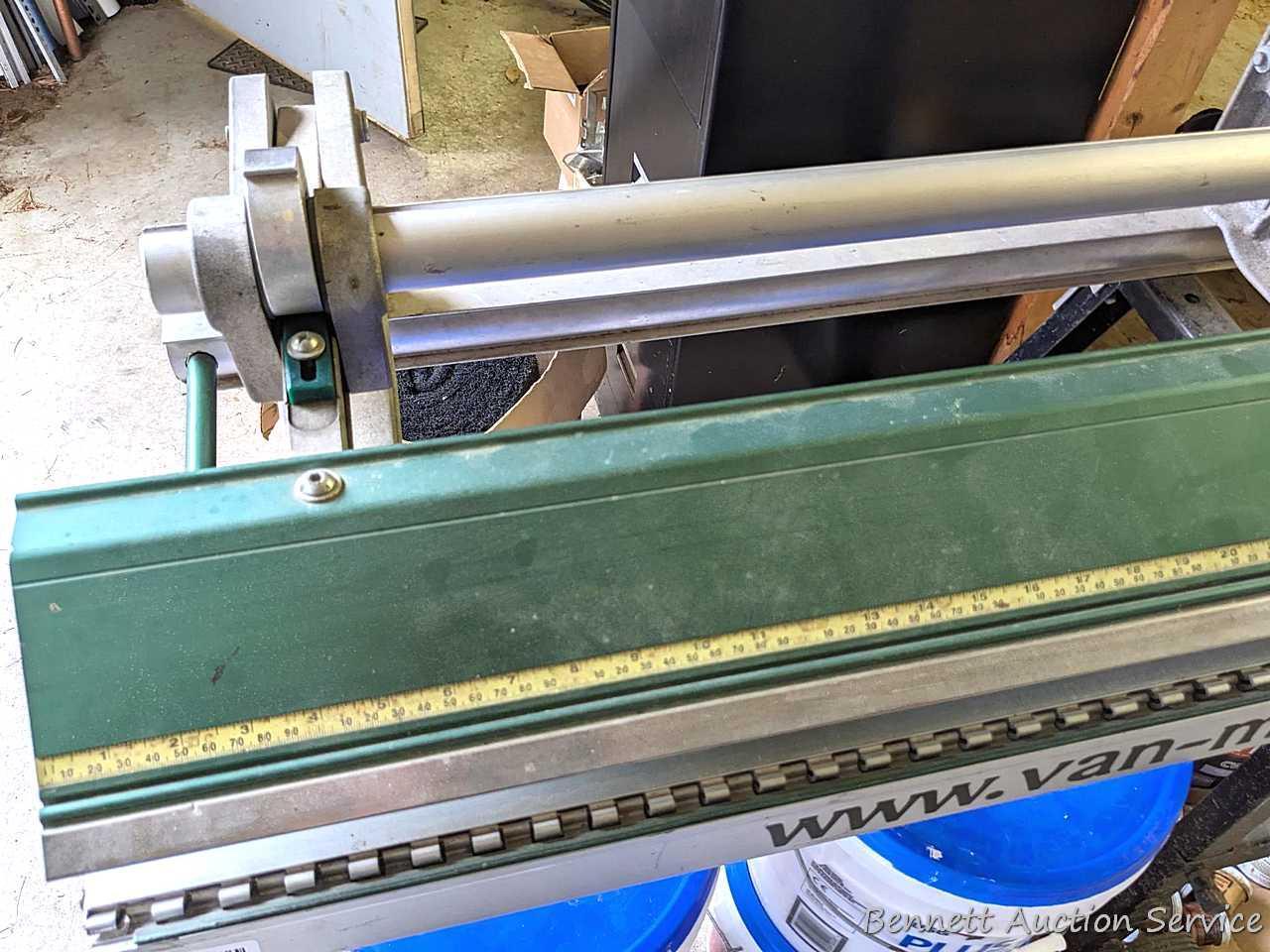 VanMark brand Mark II TrimMaster portable sheet metal brake is 10-1/2' long.
