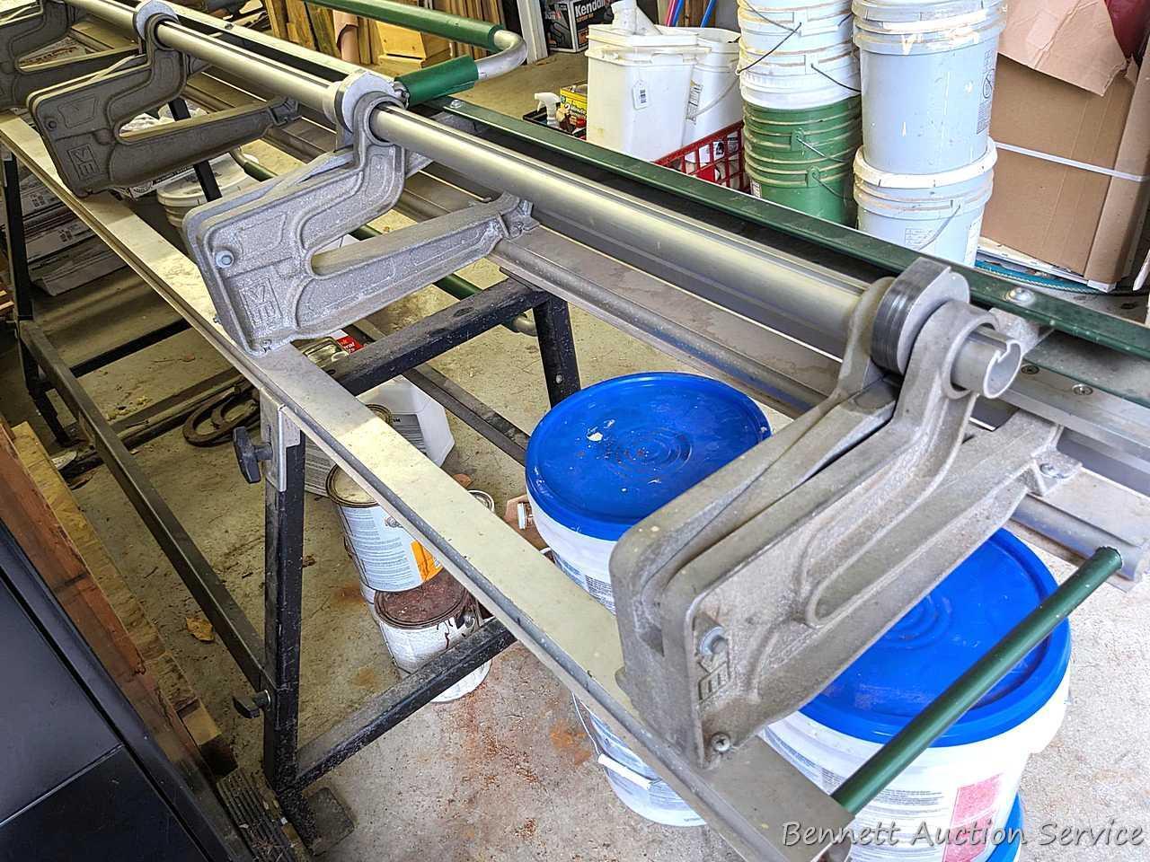 VanMark brand Mark II TrimMaster portable sheet metal brake is 10-1/2' long.