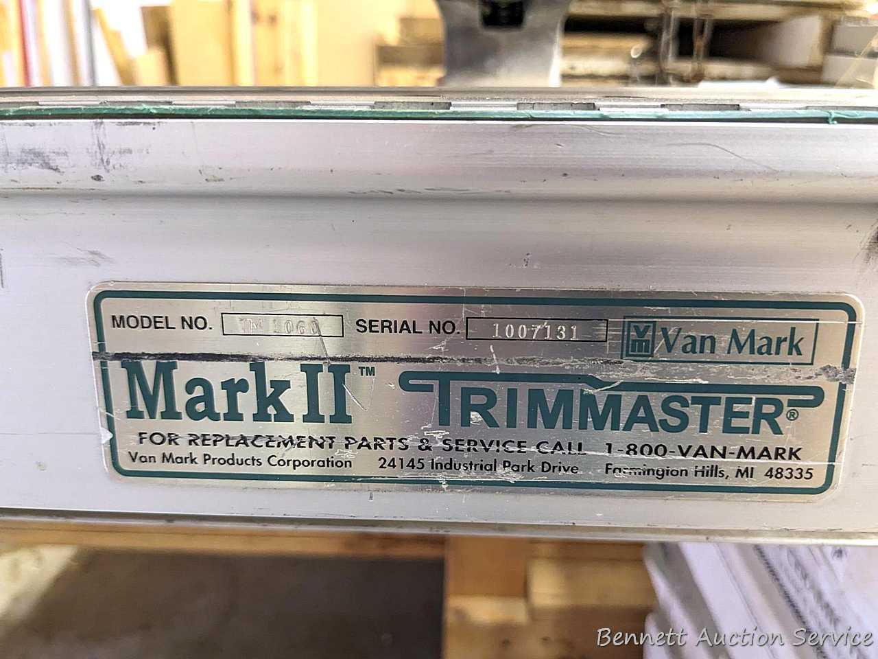VanMark brand Mark II TrimMaster portable sheet metal brake is 10-1/2' long.