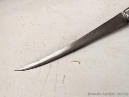 Rapala J. Marttiini stainless 11" filet knife; other 12" filet knife; two 6" sharpening stones and a