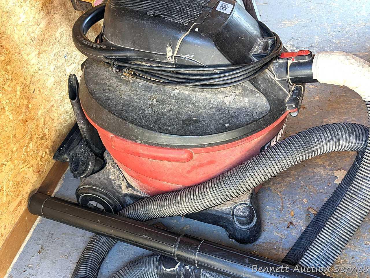 Craftsman 16 Gallon wet / dry vacuum with some repairs made to the hose. Includes a variety of