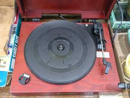 Pickup in Rib Lake. Anders Nicholson record turntable is Model TR-W155. Runs. About 15" wide. Wipe