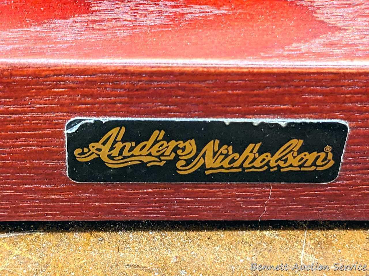 Pickup in Rib Lake. Anders Nicholson record turntable is Model TR-W155. Runs. About 15" wide. Wipe