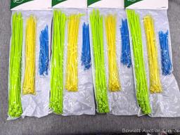 Cable tie zip ties, and double sided tape for the garage, junk drawer or she shed.